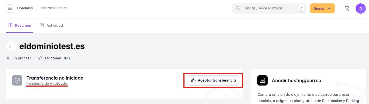 Pendent de l'AuthCode