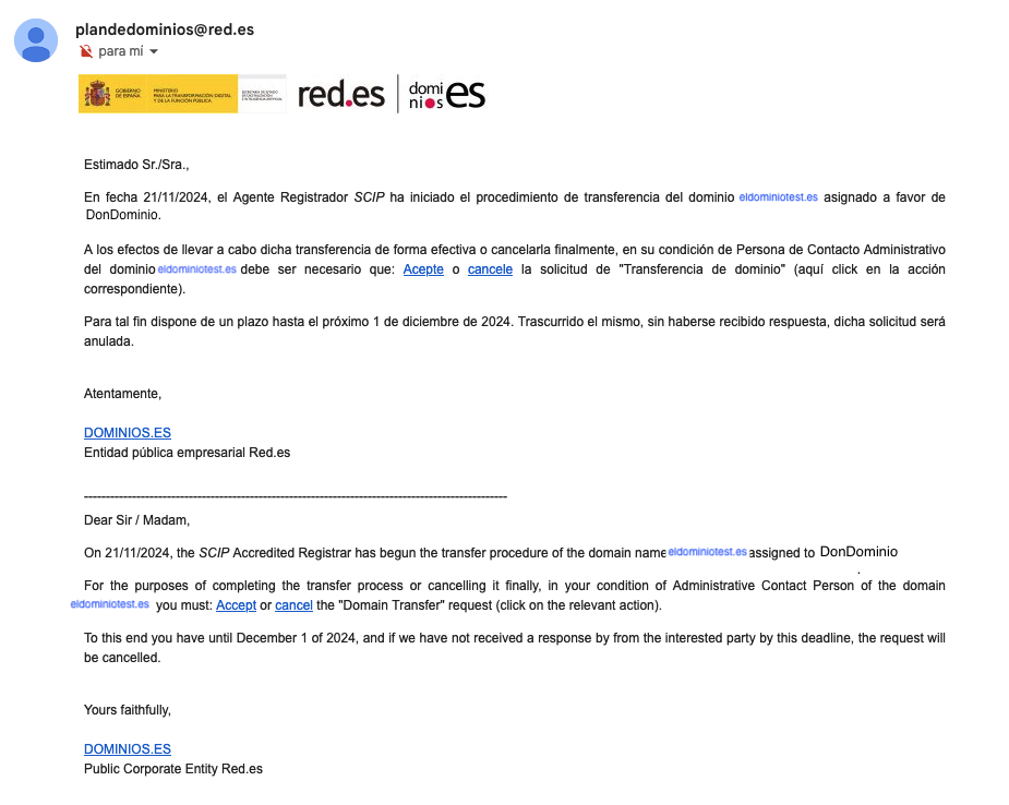 Correu de Dominios.es