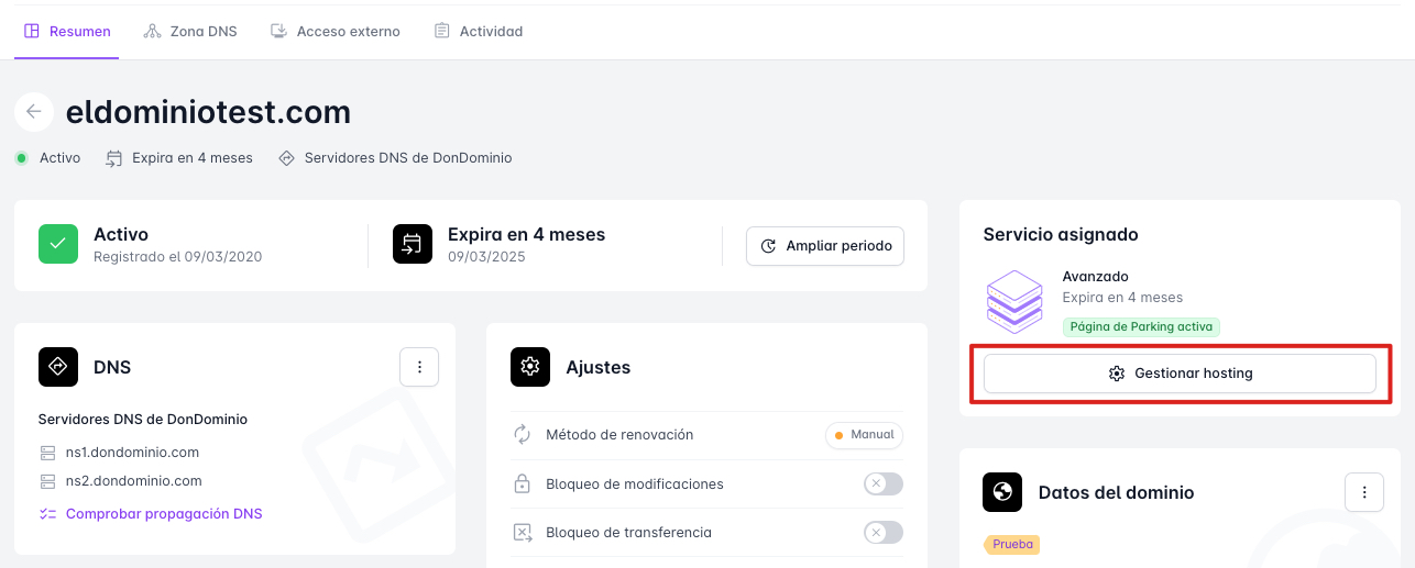 Gestionar allotjament
